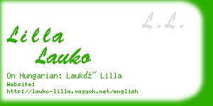 lilla lauko business card